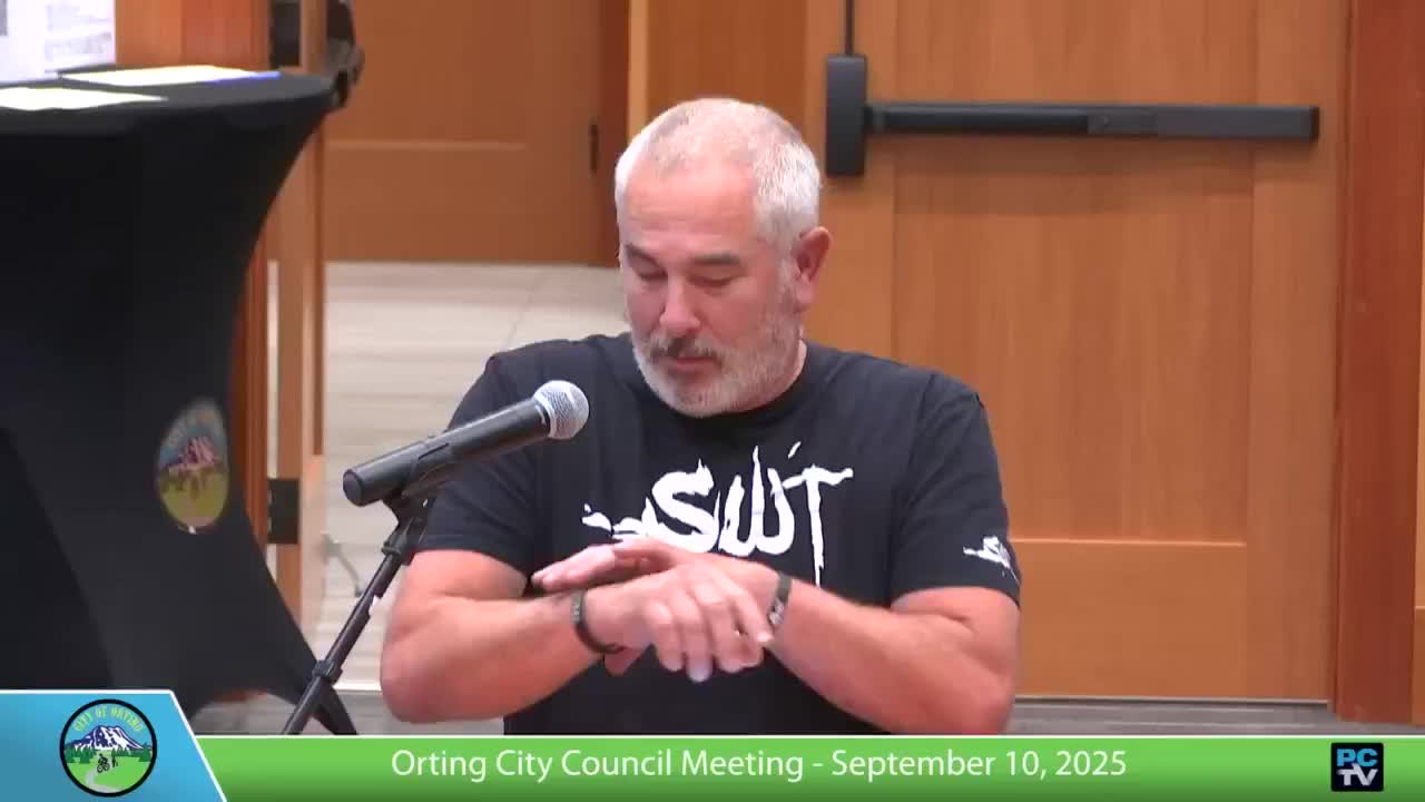 Residents raise whistleblower, lawsuit and trust concerns during Orting public comments