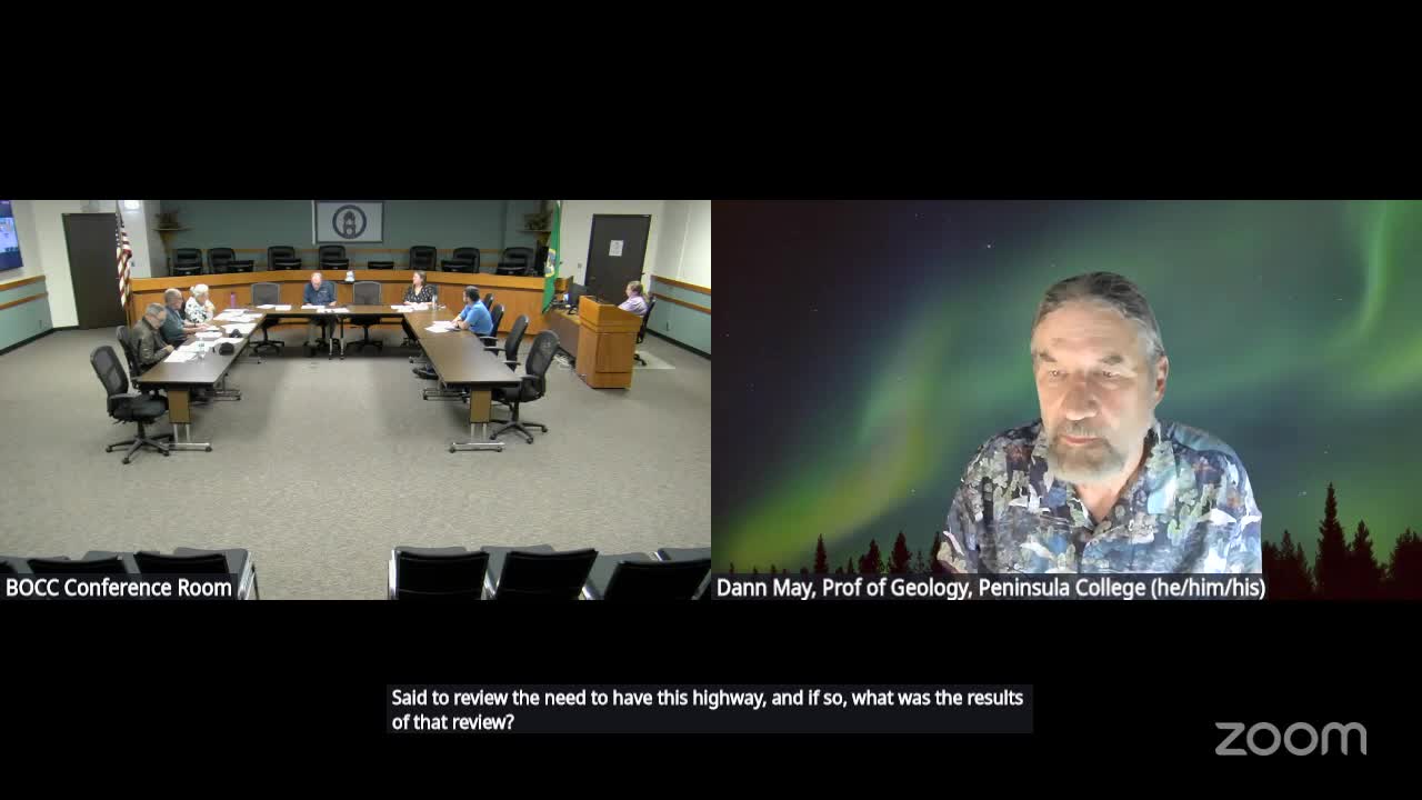 Commissioners debate stronger language to pursue coastal highway connection amid funding questions