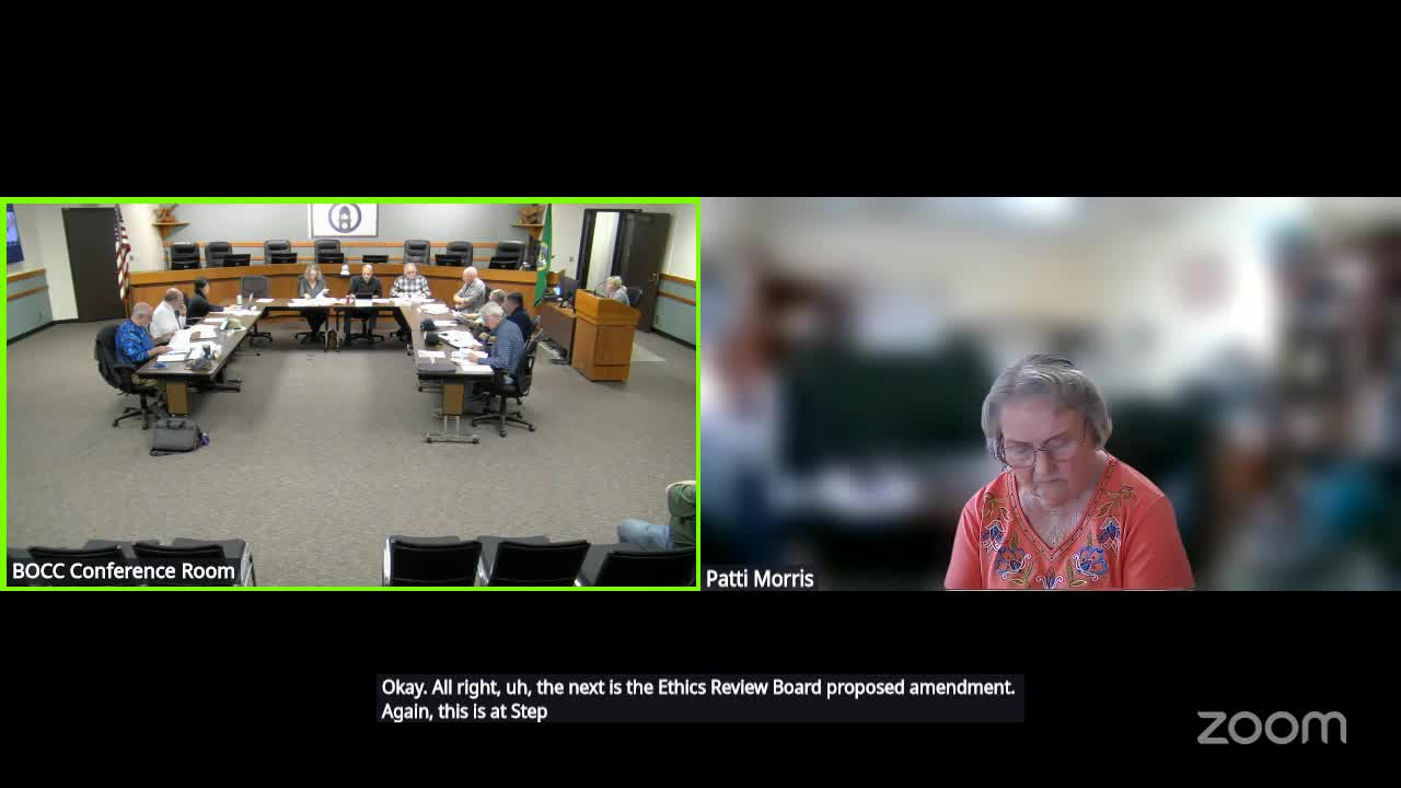 Commission debates ethics review board proposal amid legal and cost concerns