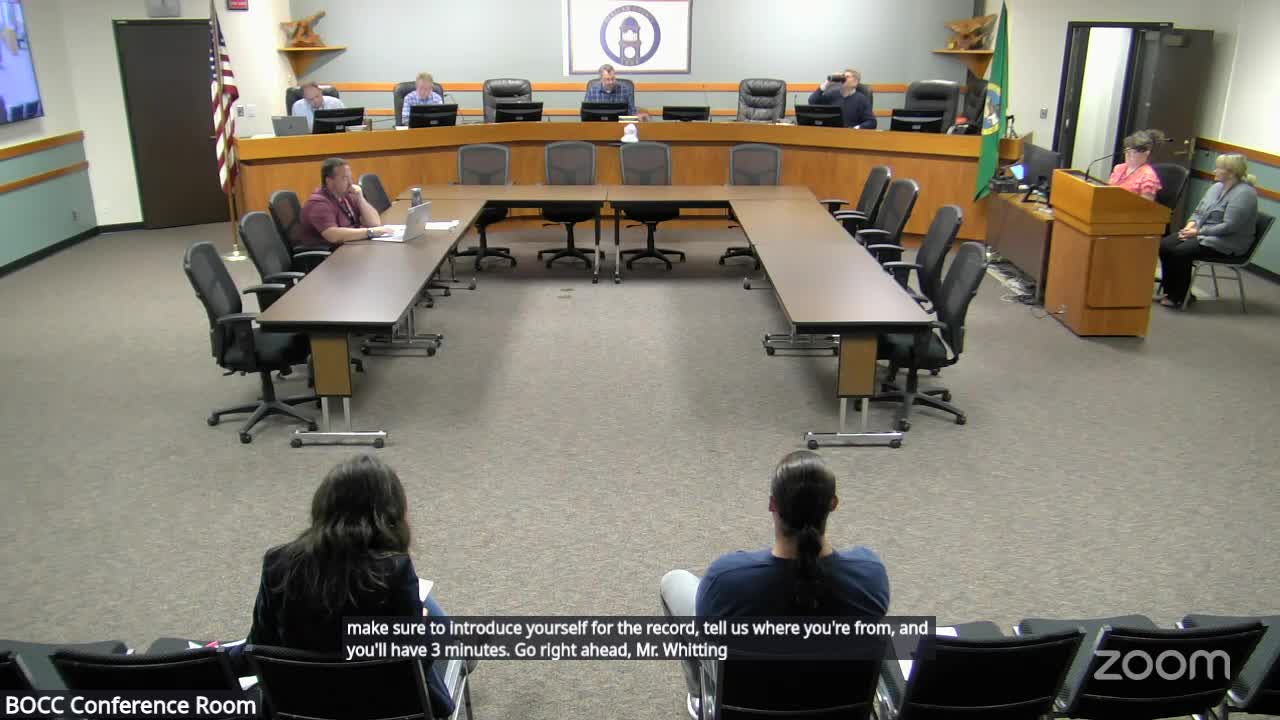 Public comments press commissioners over lifting pause on timber sales; county letter to lands commissioner approved