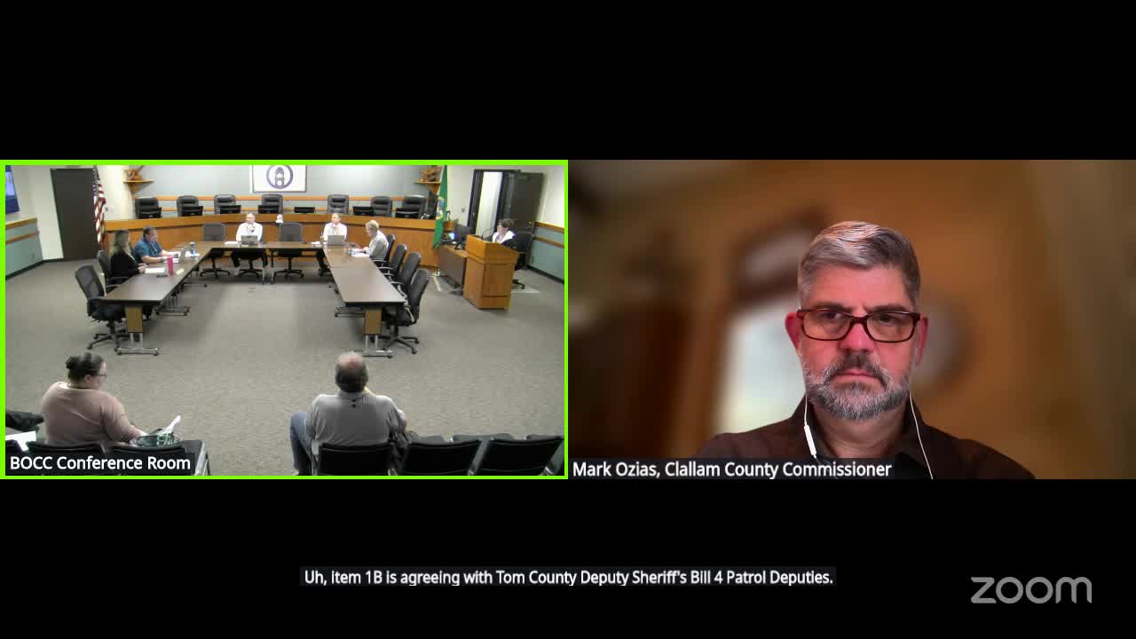 Clallam County staff seek ratification of new patrol deputies contract after 22% first-year increase