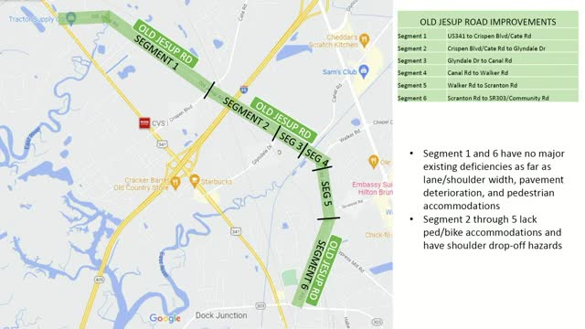 Commission Approves $1.66M Old Jessup Road Improvement Project with Sidewalk and Widening