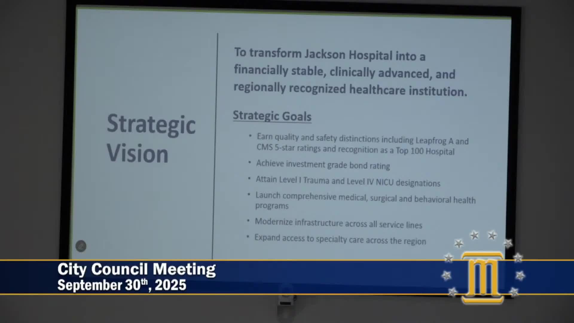 Jackson Hospital outlines focus areas for regional healthcare access and infrastructure modernization