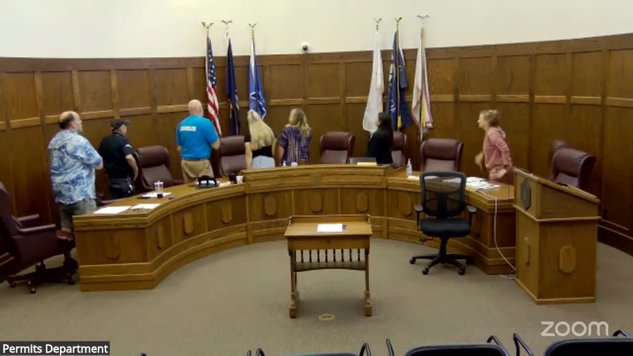 Board Approves Agenda and Public Hearing for Rezoning Parcel to Industrial