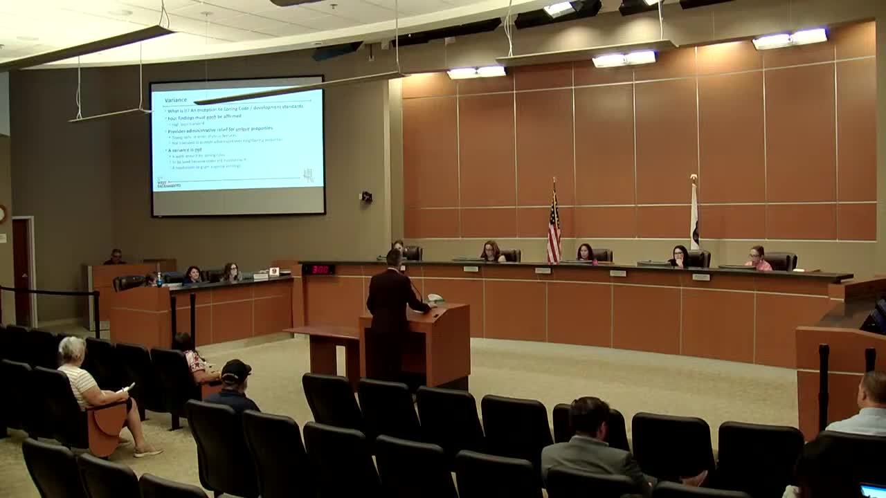 Planning Commission Denies Mr. Reyes' Variance Request for RV Cover Setback Reduction