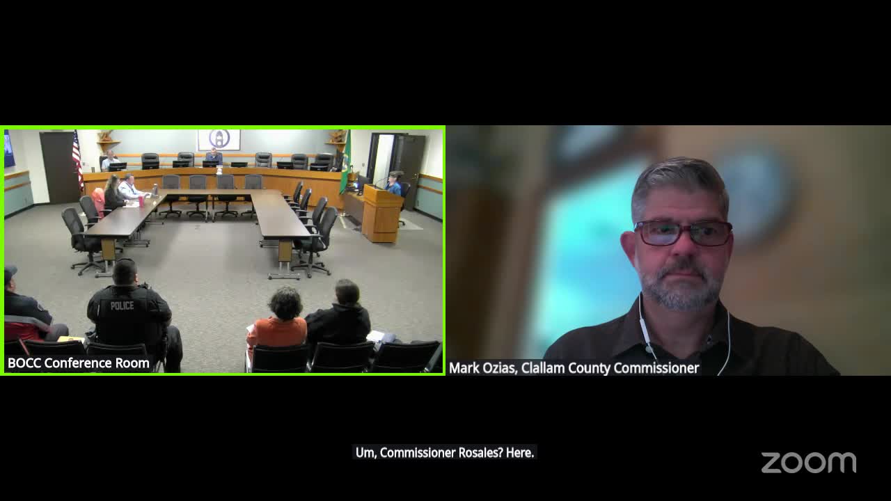 Clallam County Commissioners Approve Budget Emergency Resolution and Various Contract Amendments