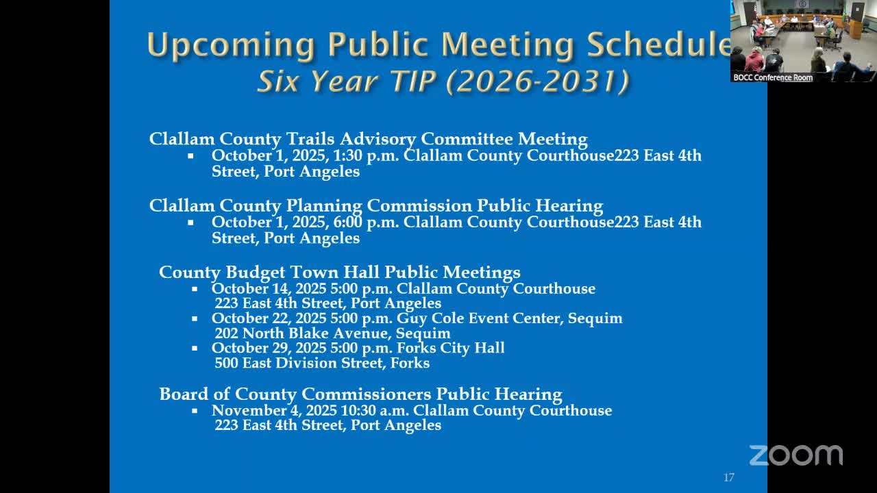 Committee Discusses Joyce Piedmont Project and Non-Motorized TIP Proposal
