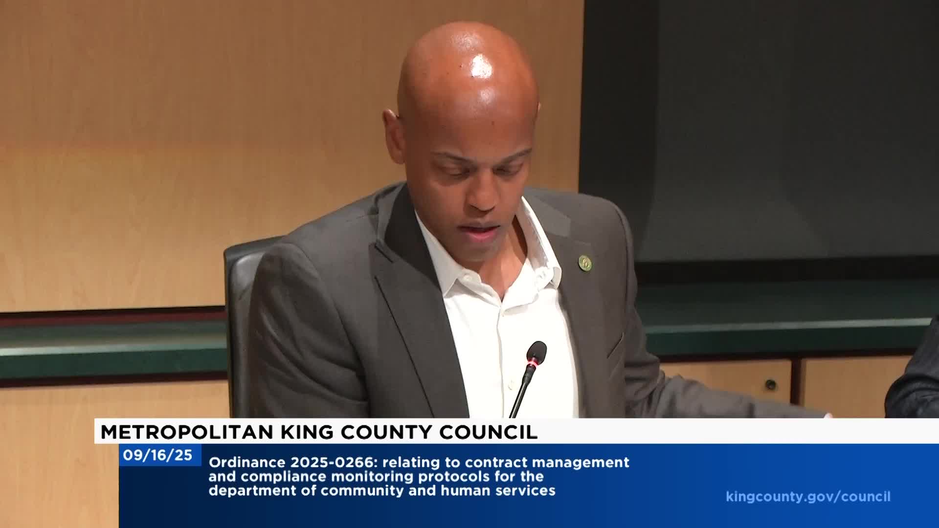 King County council holds wide-ranging discussion on DCHS contracting after auditor report; no vote taken