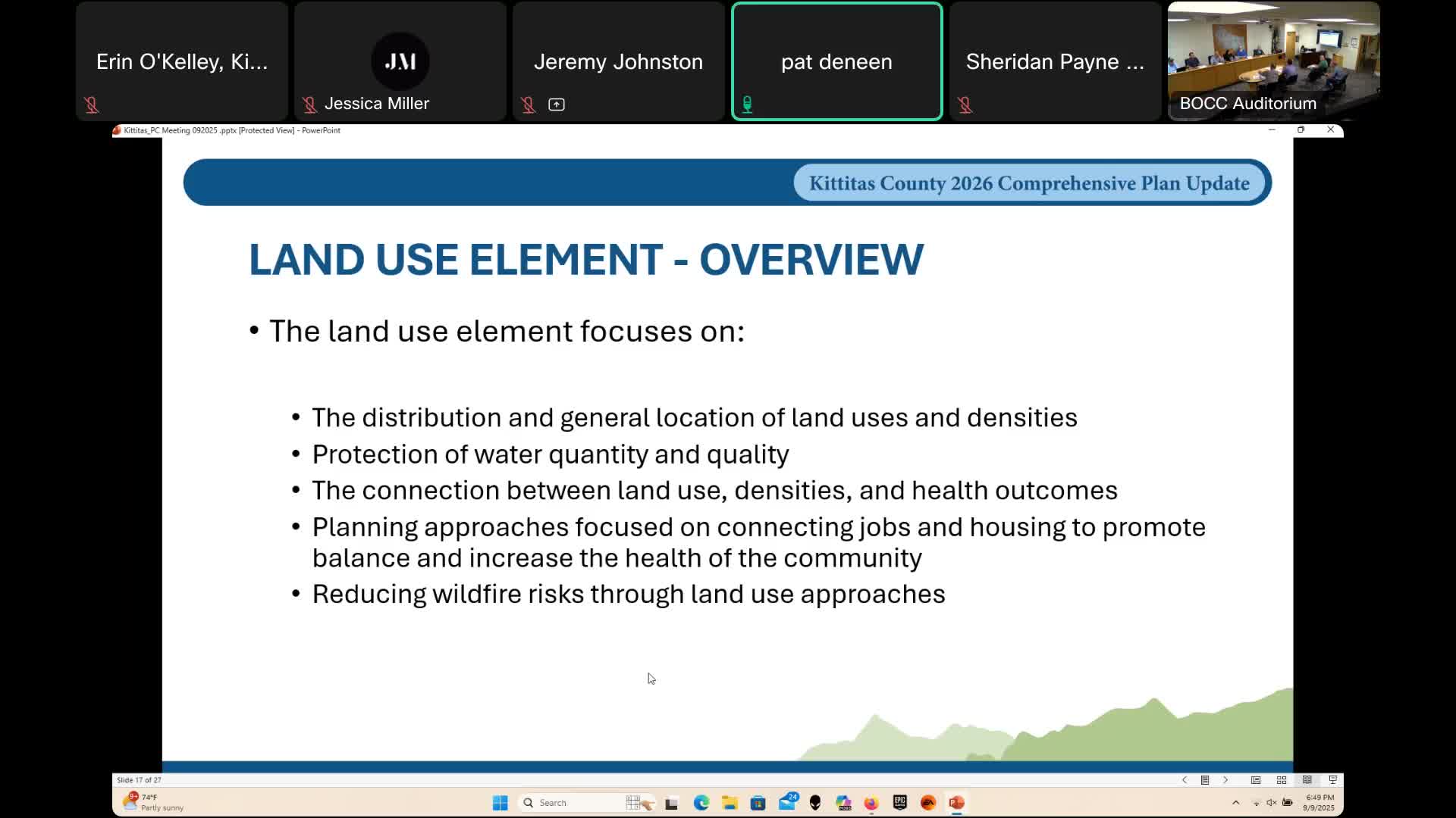 Commissioner urges standalone recreation element; staff points to 2021 recreation plan and amended contract