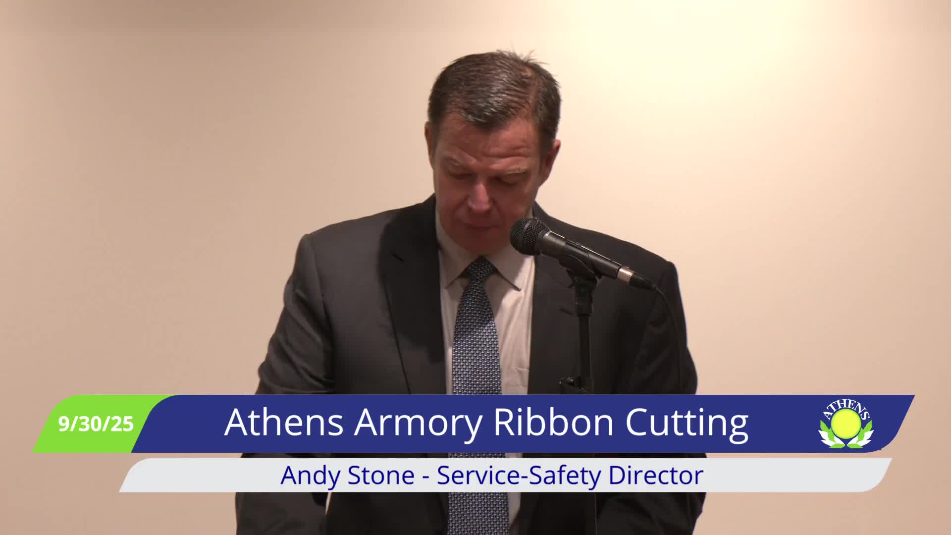 Mayor Steve Patterson celebrates reopening of historic Athens armory as community hub