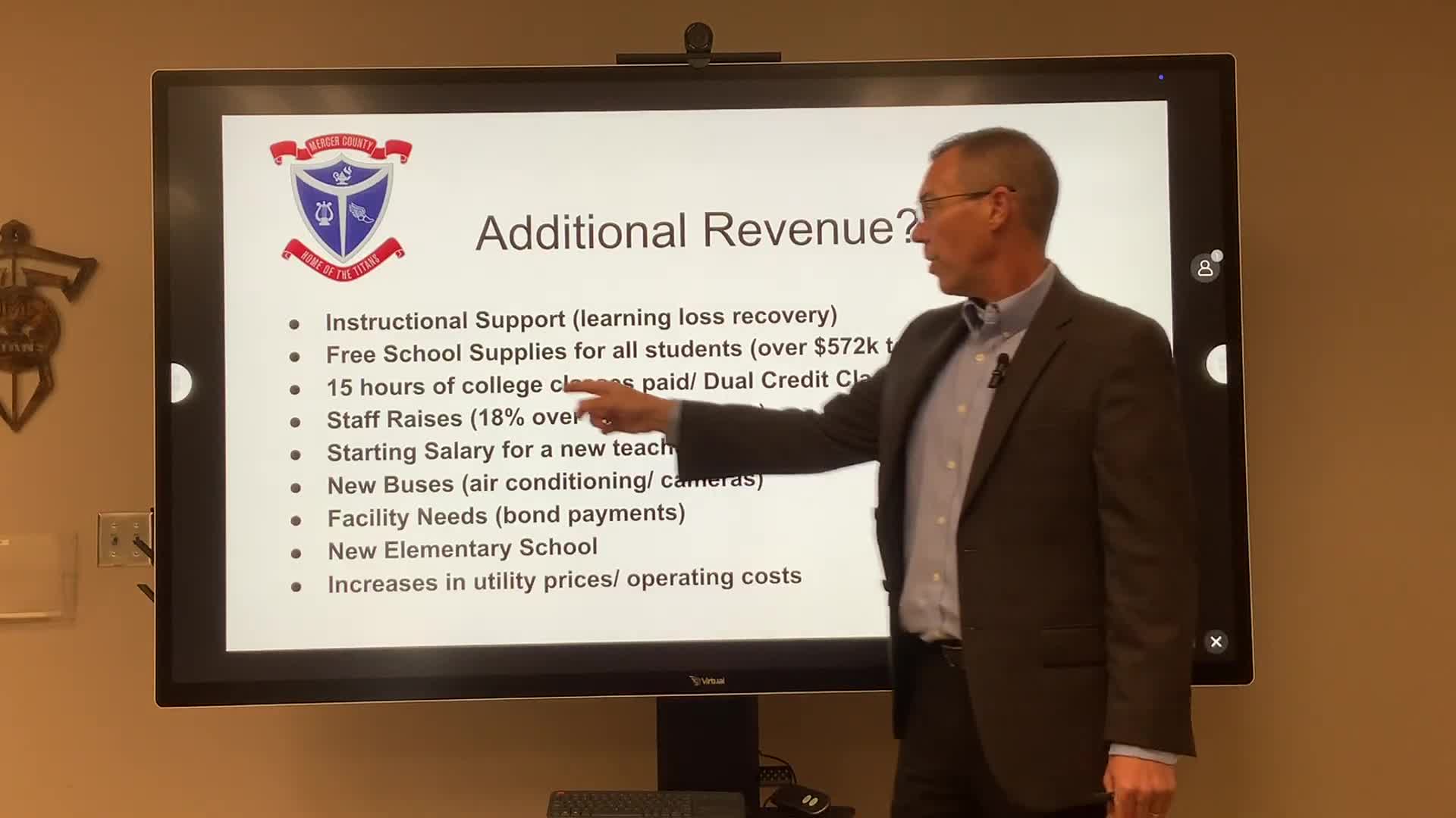Mercer County Schools provide free supplies and cover college tuition for students