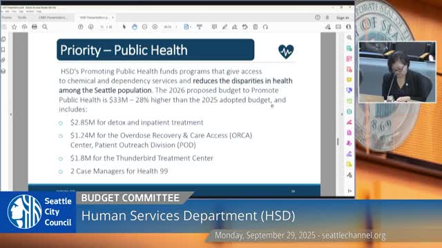 Seattle City Council allocates $7.35M to enhance public health and behavioral services