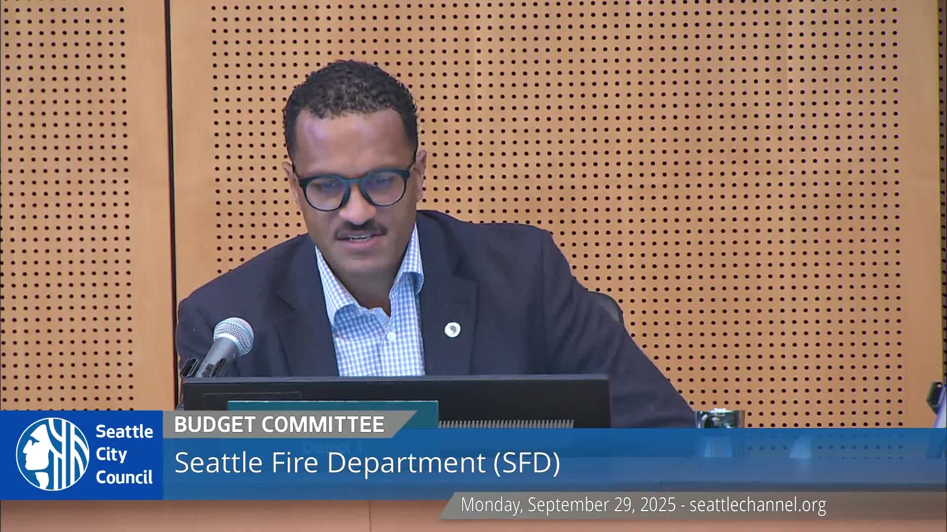 Seattle Police present 2026 budget additions including hiring, public-disclosure staff and CCTV expansion