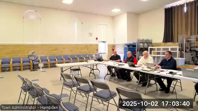 Hamlin Select Board Holds Interviews for New Police Chief Position