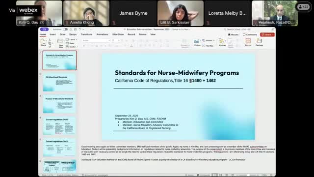 NMAC asks BRN education subcommittee to draft regulations tying California licensure to national accreditation and certification