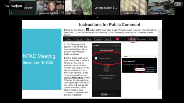 Nurse Practitioner Advisory Committee approves minutes, sets two 2026 meeting dates and re-elects chair and vice chair