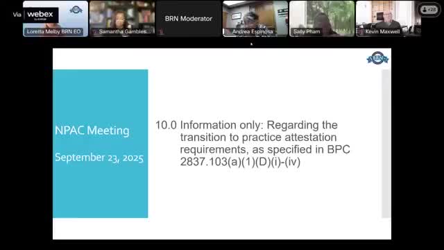 Board explains new transition-to-practice attestation: hours-only verification, liability shield for attestors