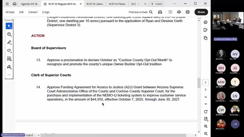 Clerk seeks approval of grant-funded Nemo queue ticketing system to reduce courthouse wait times