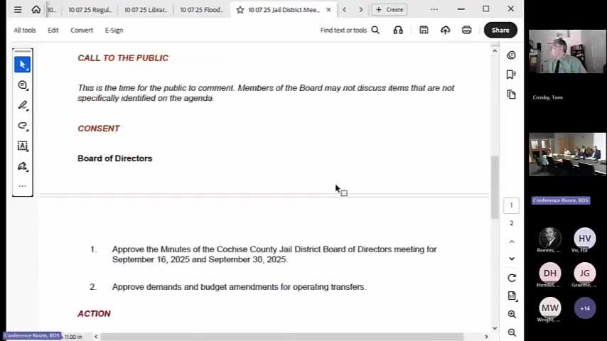 Cochise County to consider remote visitation and tablet communications contract for jails