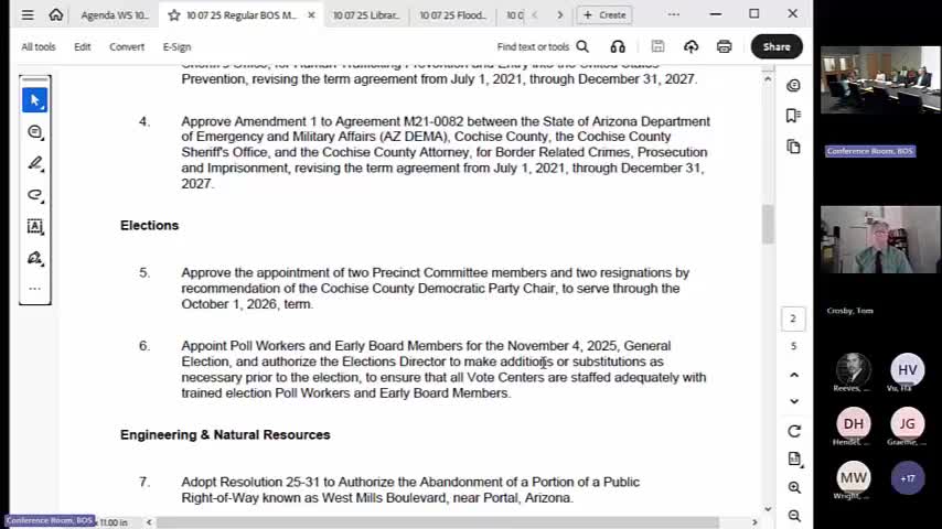 Supervisors briefed on right-of-way and land-transfer request tied to Taylor Road drainage in Wilcox
