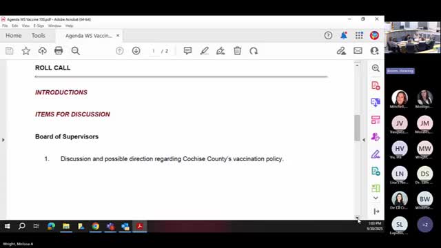 County supervisors review draft vaccination policy after public health presentation