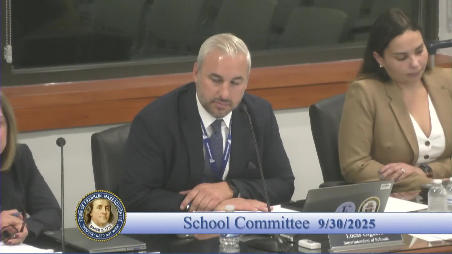 School committee moves into executive session to discuss collective bargaining