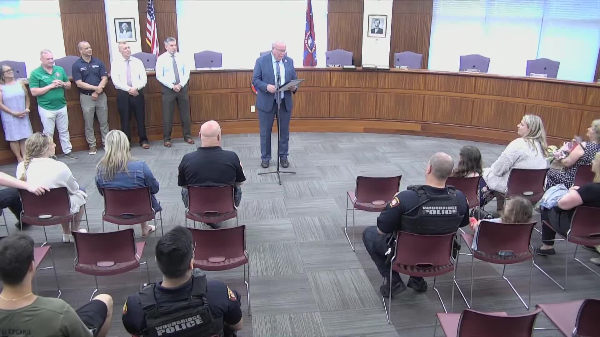 Woodbridge Township Honors Police Officers for Life-Saving Heroics and Community Service