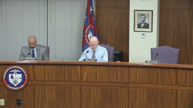 Woodbridge council adopts traffic‑light and parking ordinances, approves consent resolutions