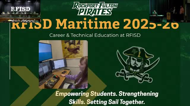 Rockport‑Fulton maritime CTE program highlights industry partnerships and A&M Galveston pathway