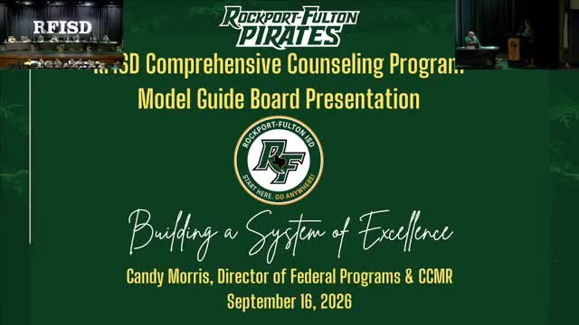 Rockport‑Fulton unveils district comprehensive counseling model, expands virtual and on‑campus mental‑health supports