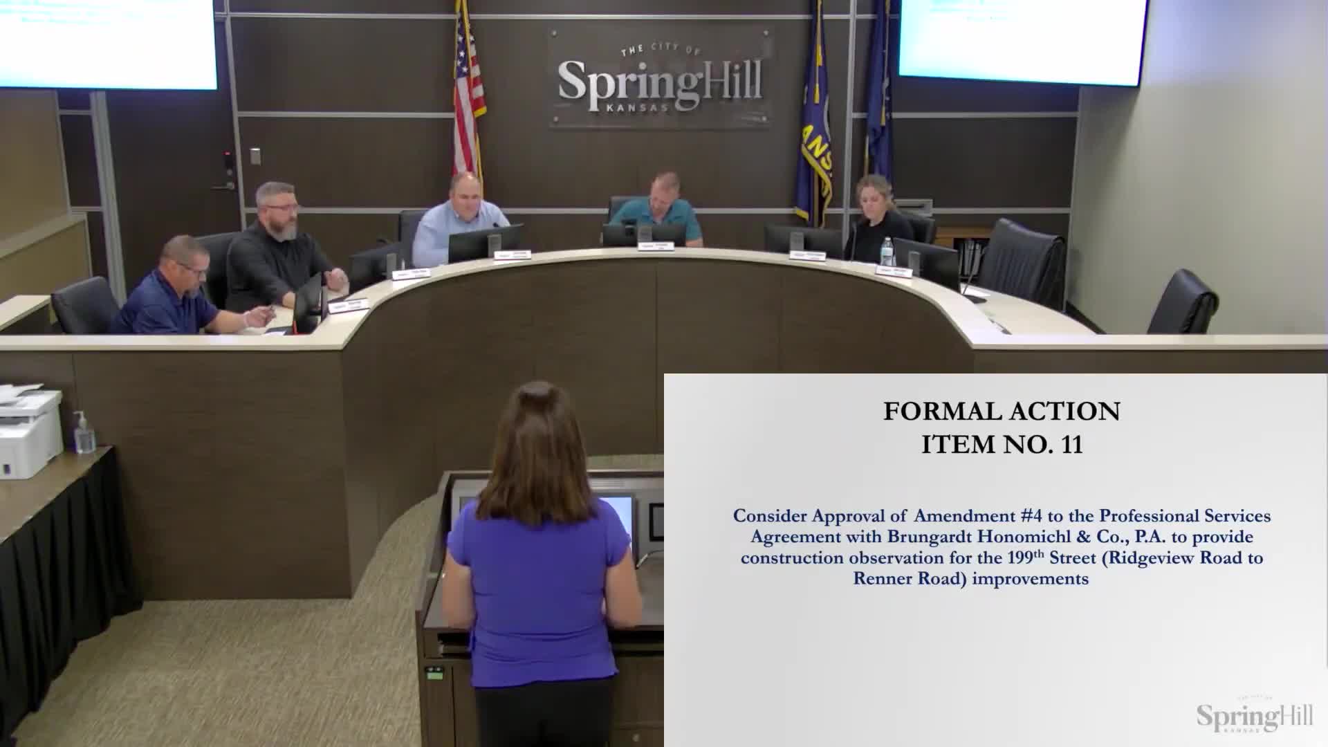 Council authorizes BHC construction observation amendment and approves key easements for 190 Ninth Street project