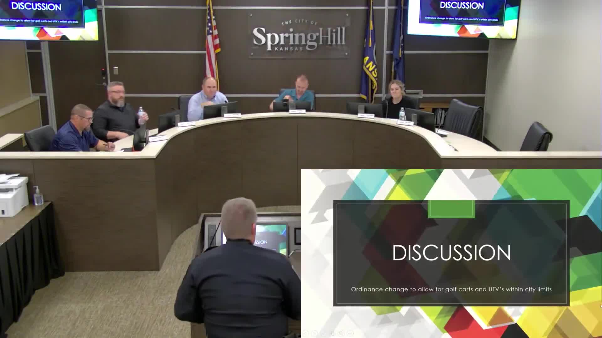 Council discusses golf-cart/UTV ordinance, public safety and a possible pilot on Victory and Webster