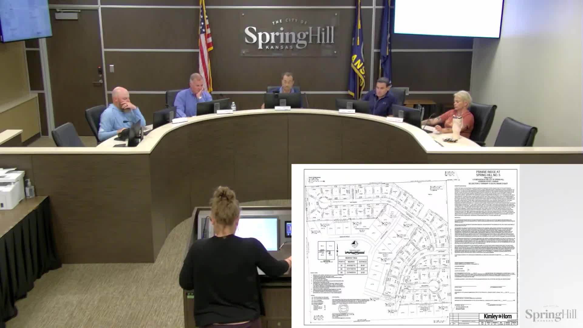 Commission recommends approval of Prairie Ridge final plat for 45-lot R‑1 subdivision