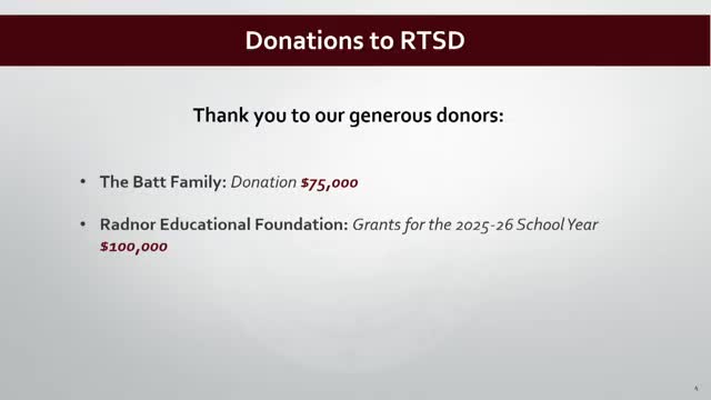 Radnor board approves consent agenda including late‑bus funding; PSBA honor, student updates highlighted