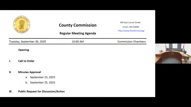 Commission Approves September Minutes During Action Items Meeting