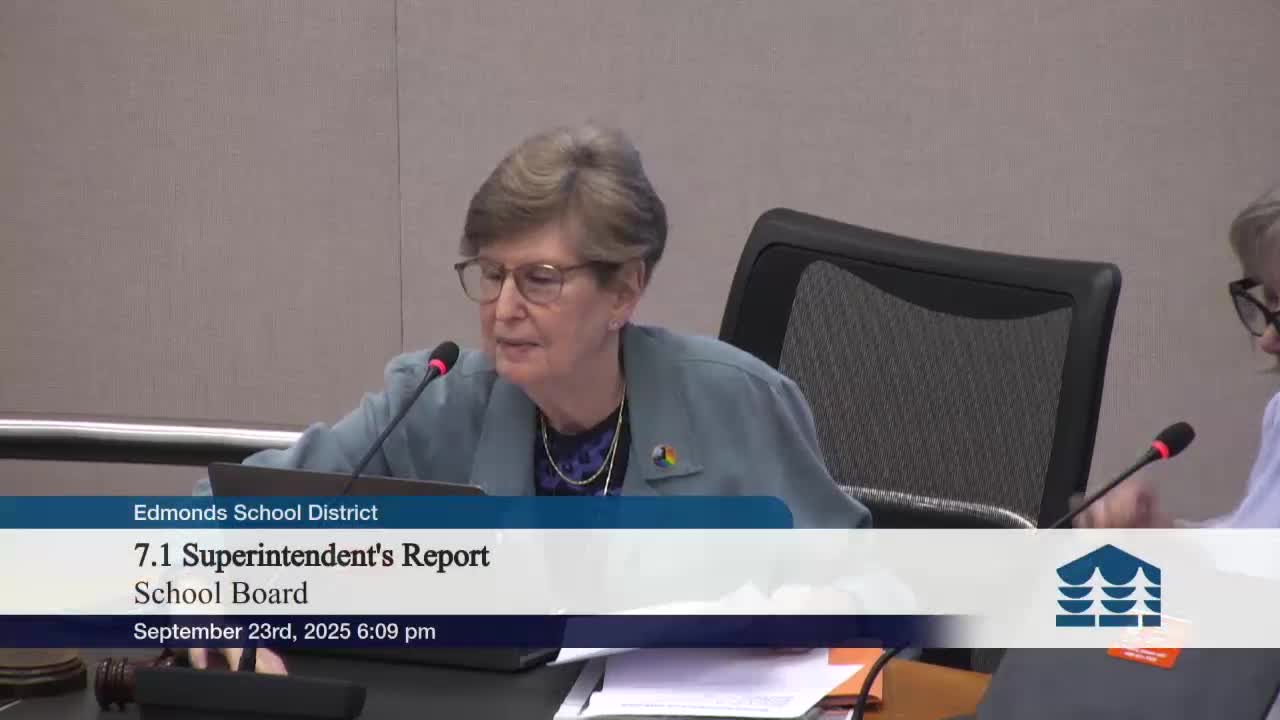 Edmonds School District reports about 350-student shortfall; board warns fund balance may be used