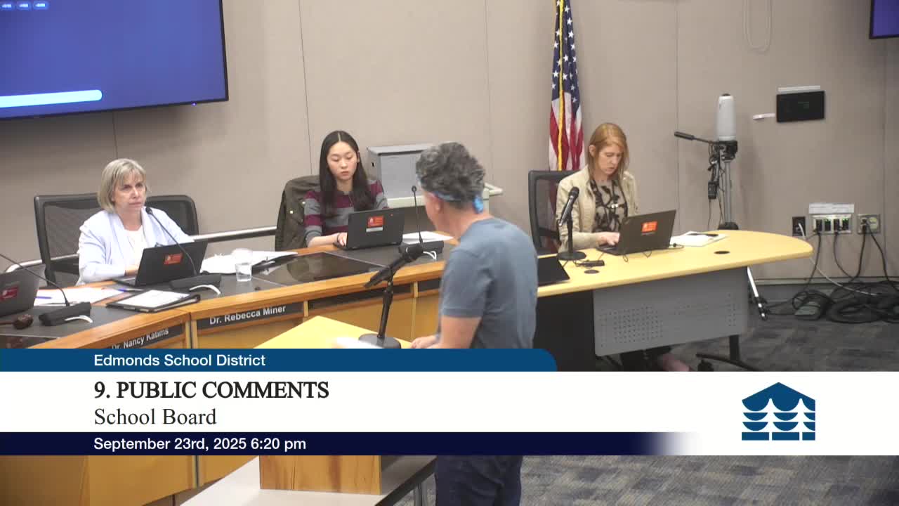 Public comment urges board to repeal gender-inclusive policy, citing safety and Title IX concerns