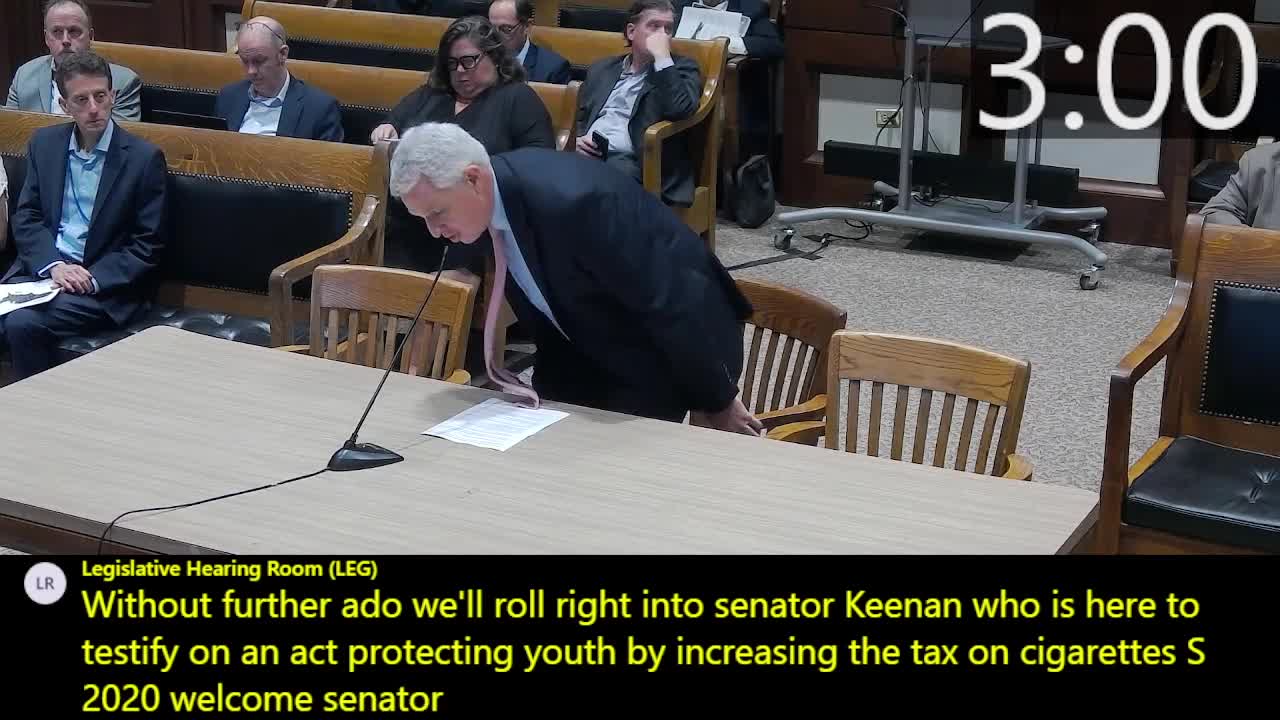 Joint Revenue Committee reviews proposal to raise cigarette tax and close synthetic nicotine loophole