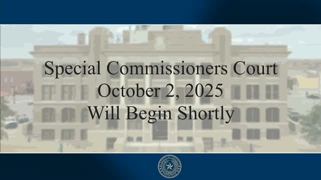 Commissioner's Court Holds Public Participation Session with Dory Cox