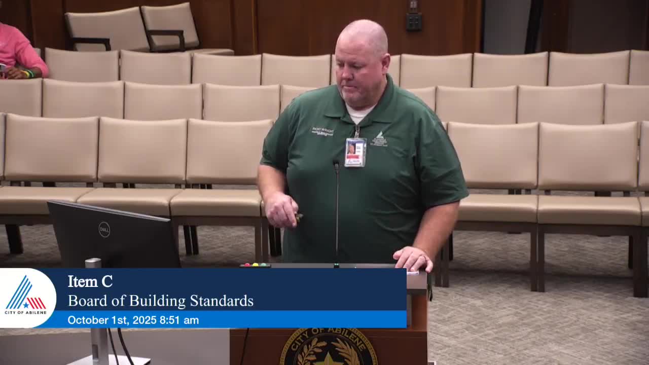 Board gives 30 days for plan of action on 5120 Cuesta Drive; sale prospect noted