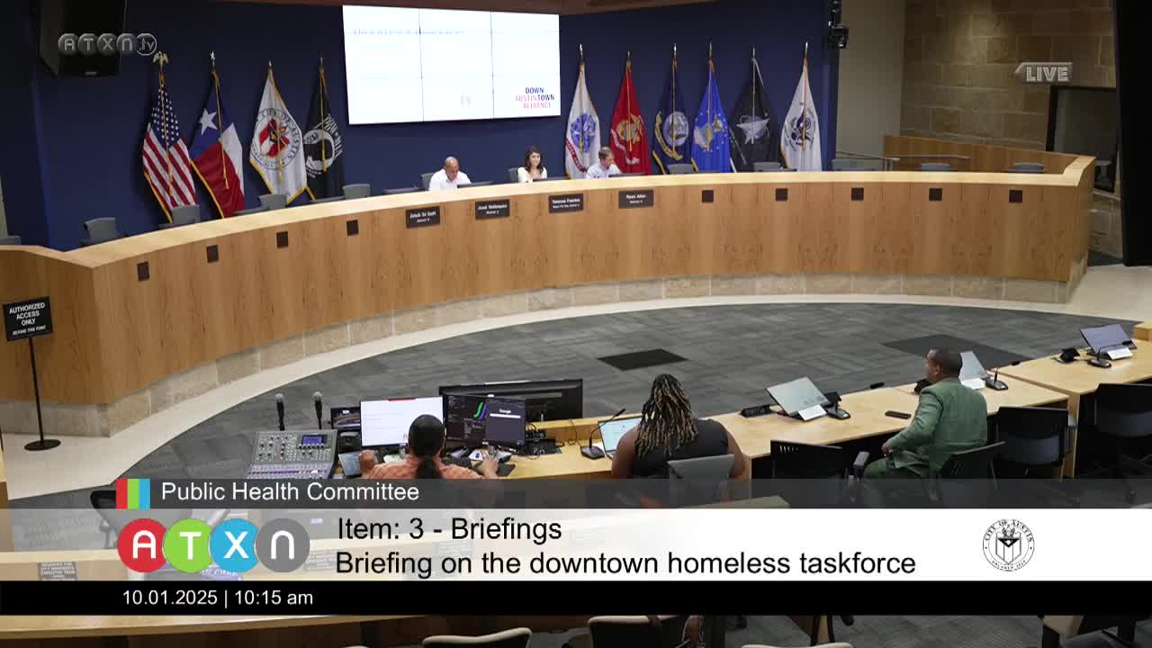 Austin launches Downtown Homeless Task Force to coordinate cross‑system strategies