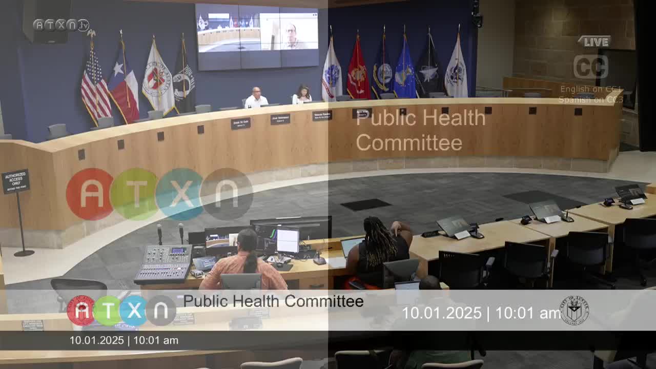 Austin Public Health Committee Discusses Homelessness Strategies and Appoints Sobering Center Director