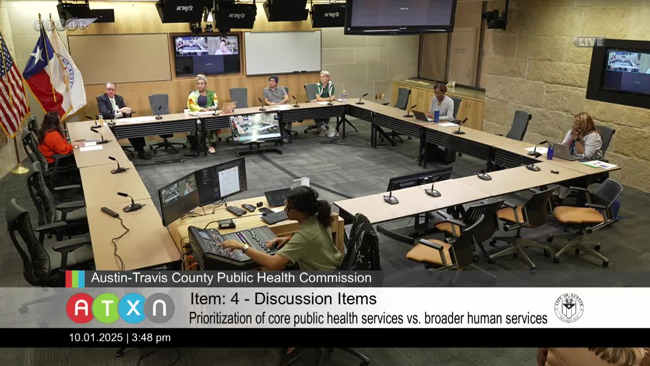 Public Health Commission discusses 5% budget recommendation amid funding uncertainties