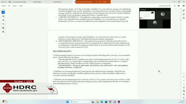 Historic District Commission Reviews Expansion and Garage Proposal at North Dalem Street