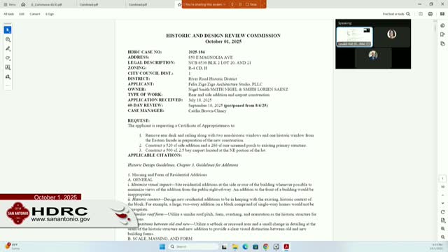 Historic Commission Reviews Certificate of Appropriateness for River Road Property Renovations