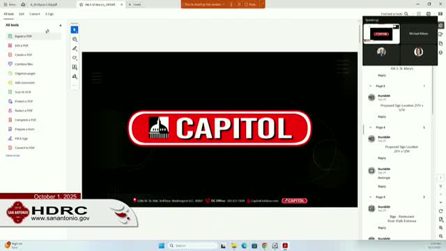 HDRC issues mixed approvals for first wave of digital media and arts display pilot downtown