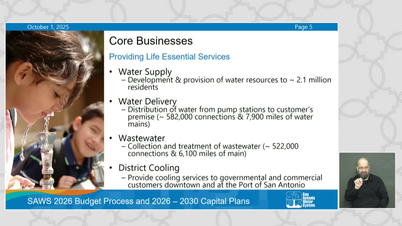 San Antonio Water System outlines $2.9 billion budget for infrastructure improvements