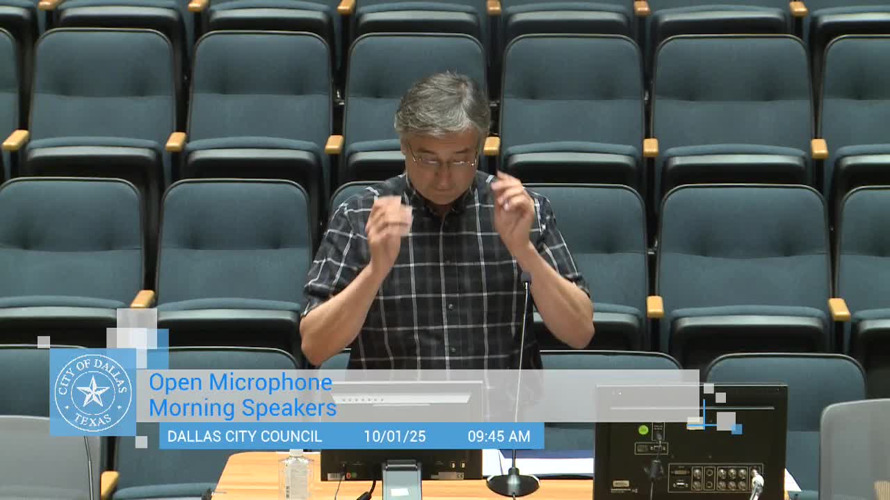 Public speakers press Dallas council on homelessness and a stalled creek gabion wall project