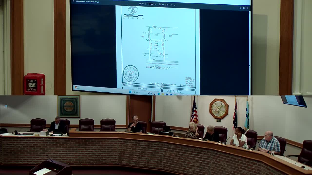 BZA approves carport variance for corner lot at 6700 Dow Drive
