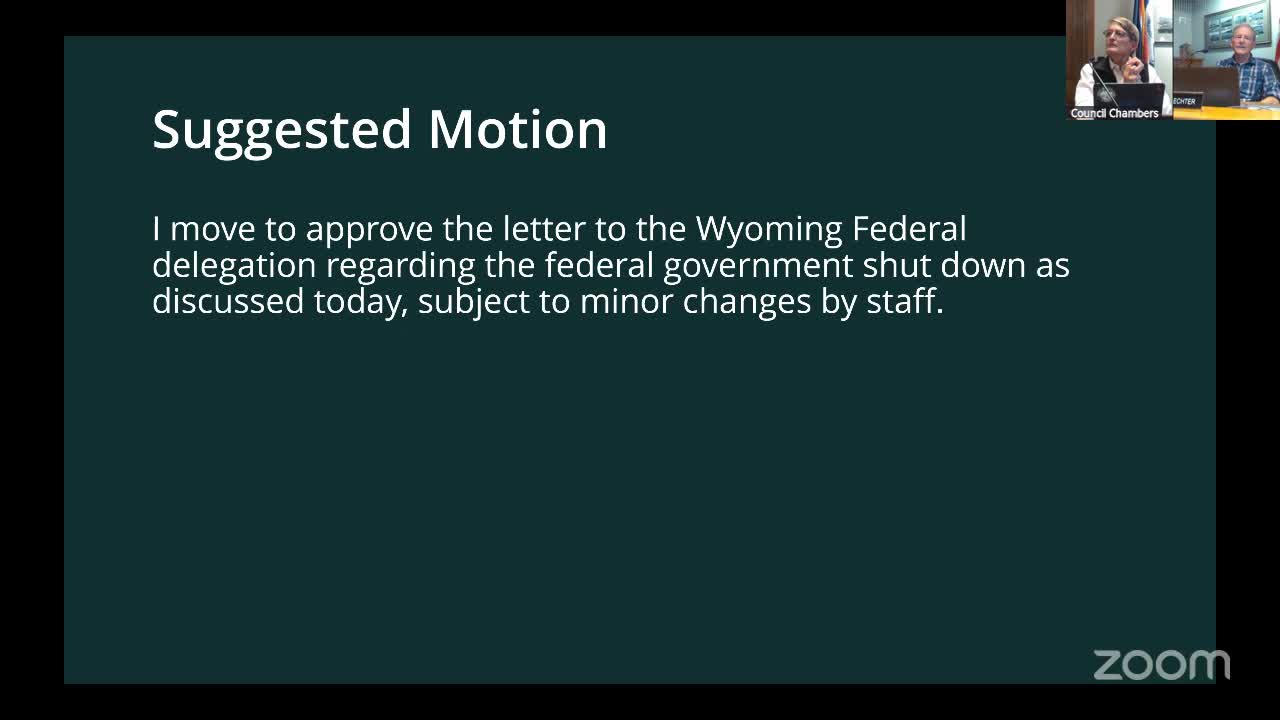Wyoming Federal Delegation Discusses Government Shutdown Impacts at Council Meeting